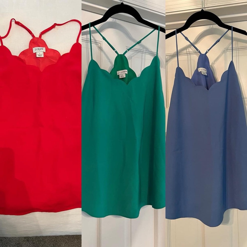 Set of 3 J. Crew Camis - size 0